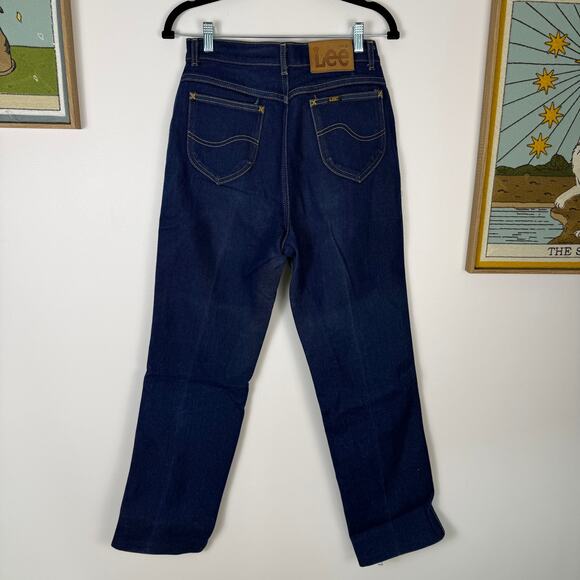 VINTAGE DARK WASH DENIM JEANS LEE size 6 - Picture 7 of 10
